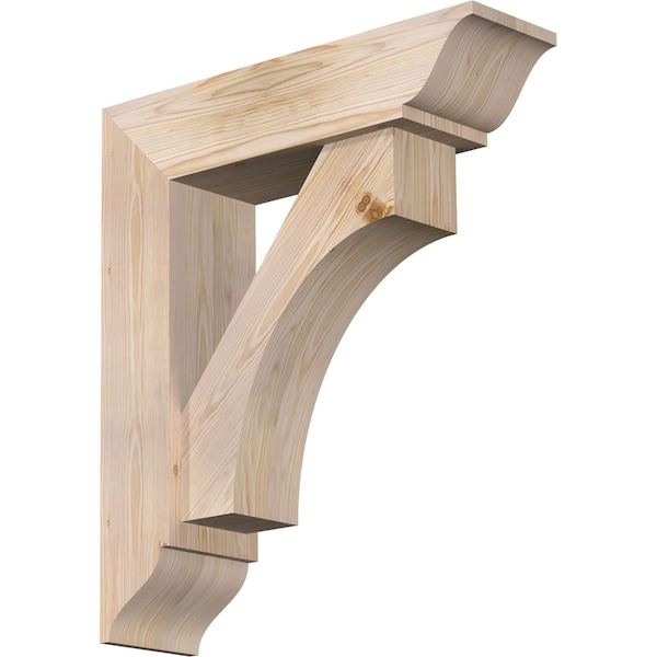 Ekena Millwork Westlake Traditional Smooth Bracket w/ Offset Brace, Douglas Fir, 7 1/2"W x 28"D x 32"H BKT0806X28X32WTL01SDF - main